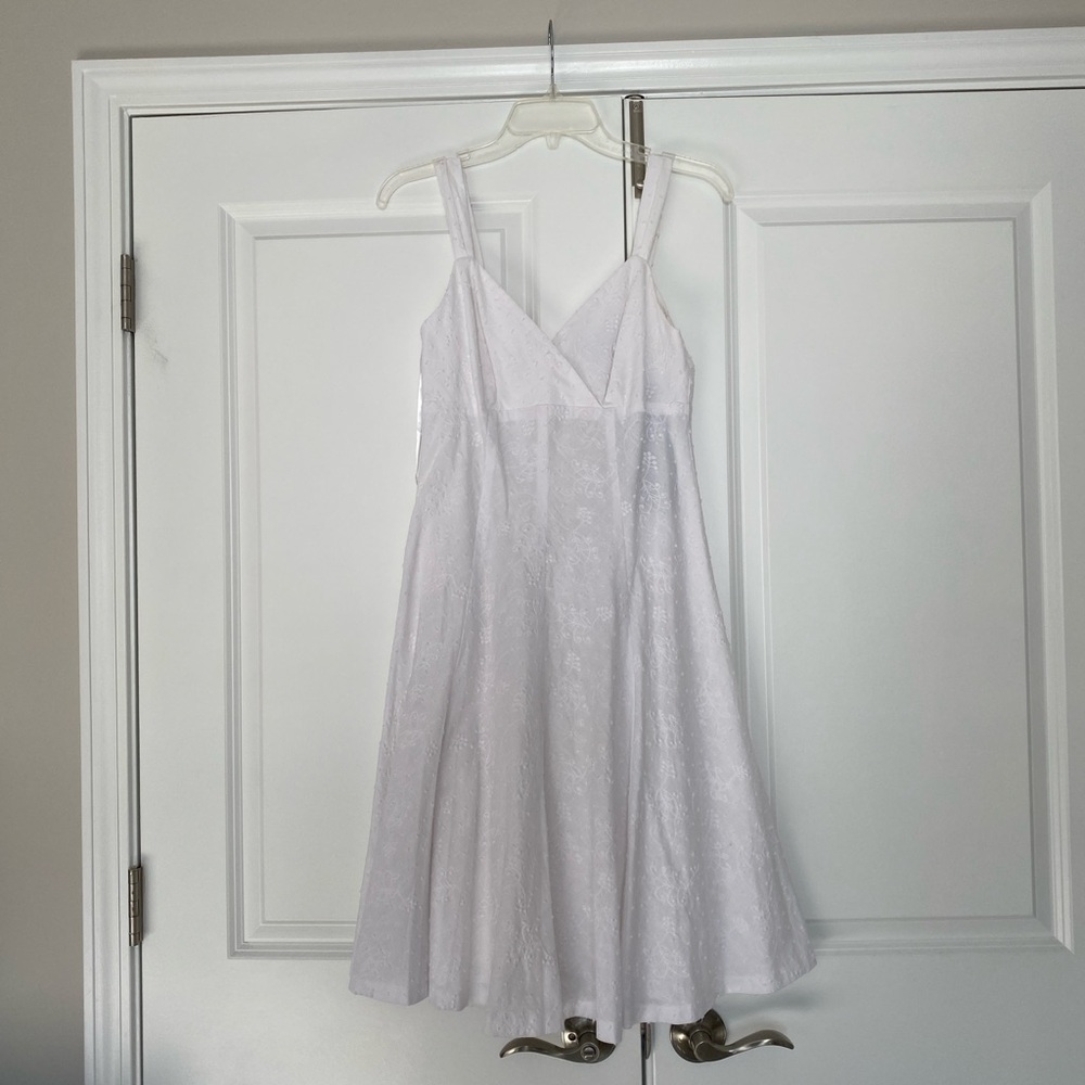 NWT American Living White Textured Dress